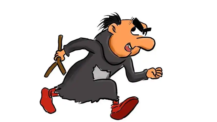 如何画出蓝精灵动画中的反派角色格格巫卡通漫画