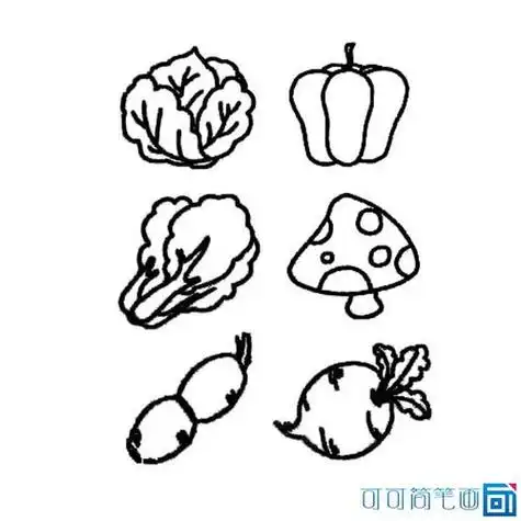 蔬菜简笔画图片大全蔬菜简笔画图片大全简单颜色
