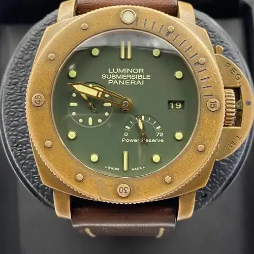 沛纳海 第一代青铜 00507 比00382多了动力显示原装大盒子