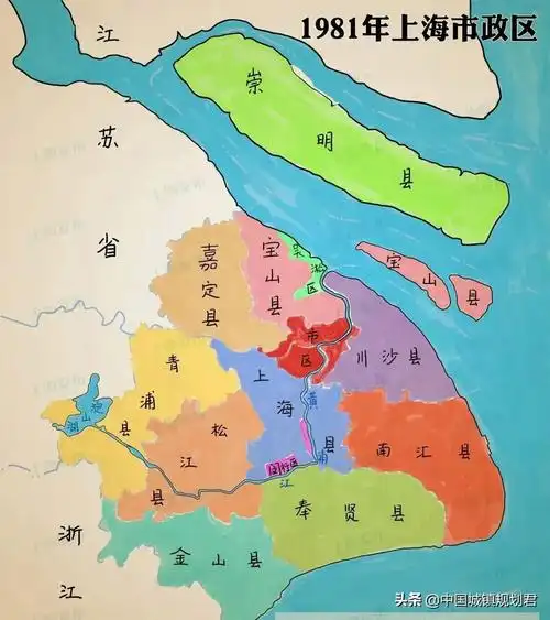 上海市行政区划分析:哪些市辖区处于临外省,临江的优势区位?