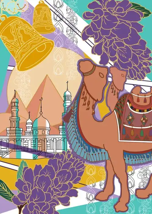 丝绸之路|插画|创作习作|喜欢四季的乌龙 - 原创作品 - 站酷 (zcool)