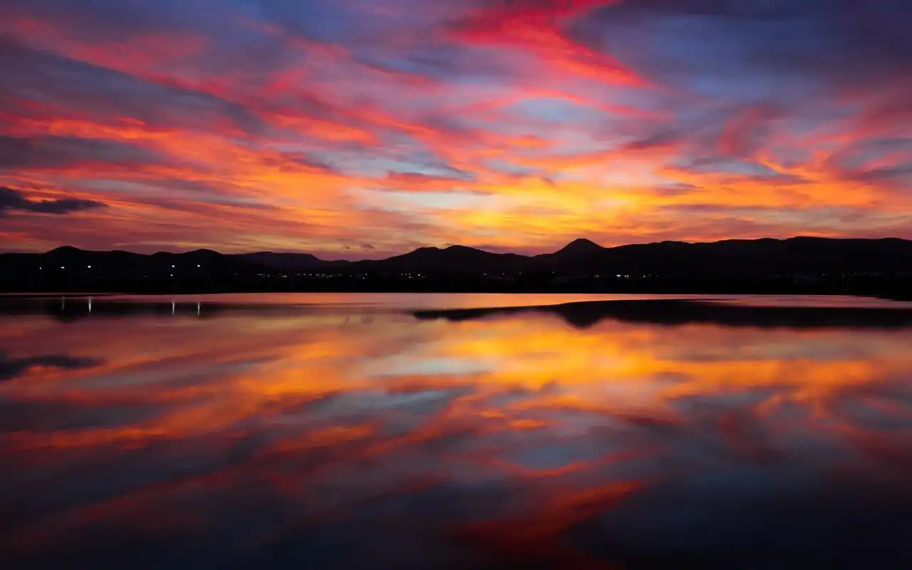 炫彩唯美落日晚霞霞光高清桌面壁纸高清大图预览1920x1200_风景壁纸