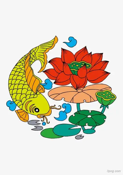 卡通中国吉祥刺青图案