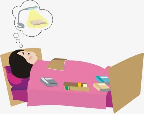 做梦点灯看书的女孩