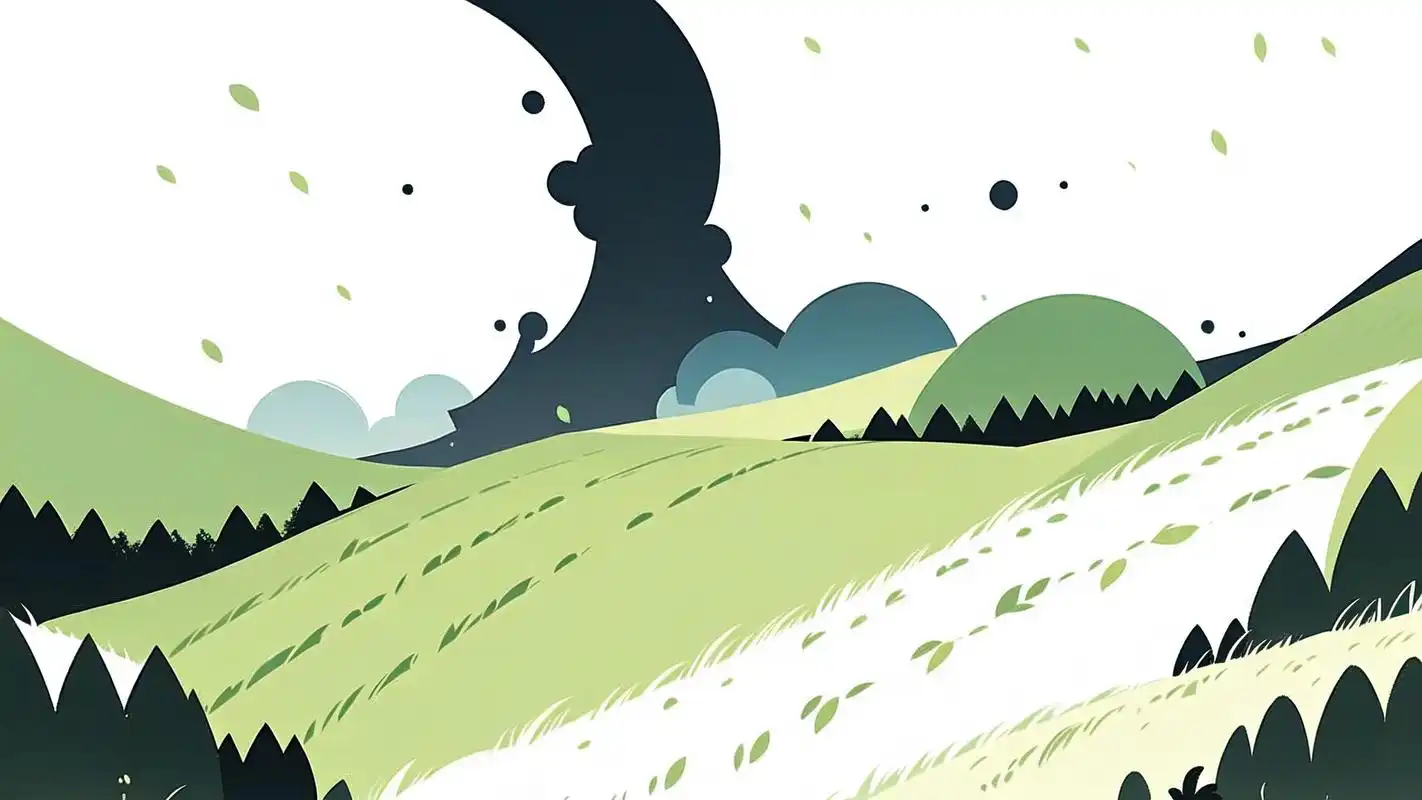 简约山丘背景,干净横屏壁纸92