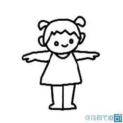 怎么画人物全身简单简笔画