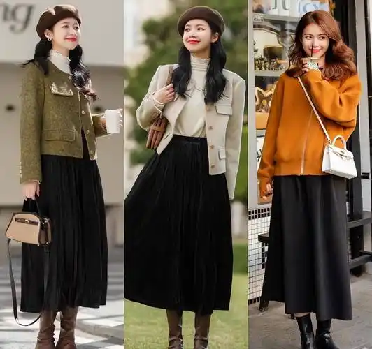 温柔和浪漫,所以在挑选裙装的时候,我们也要围绕着秋季的特色进行入手