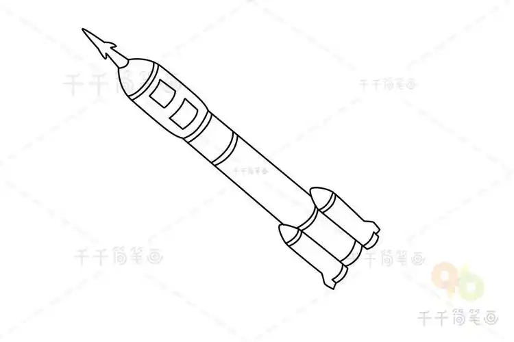 神舟五号简笔画图片