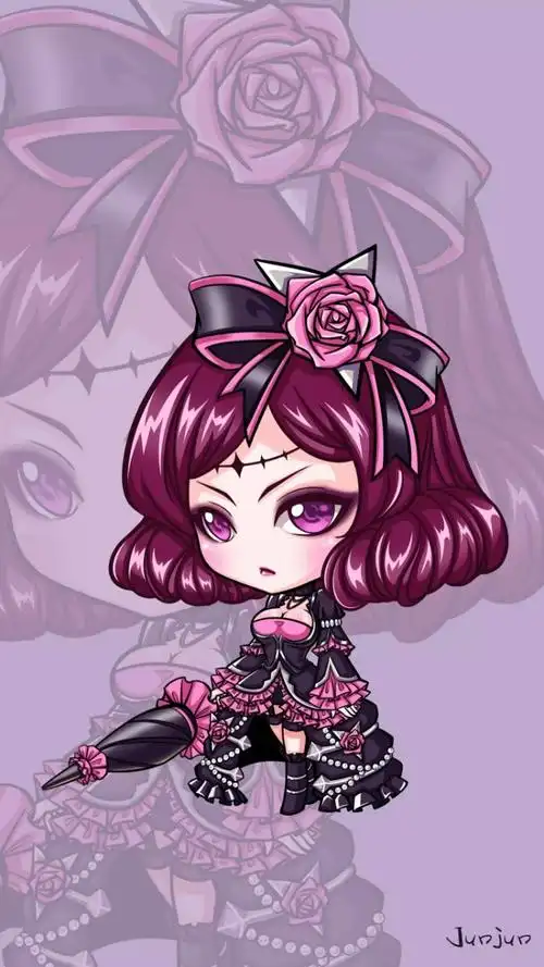 q版露娜 哥特玫瑰