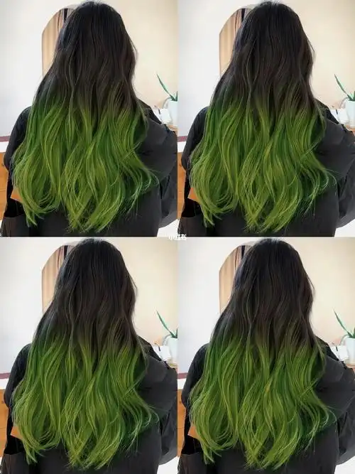 被朋友夸爆的草绿色画染