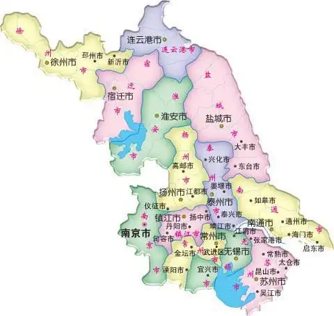 江苏省地图全图