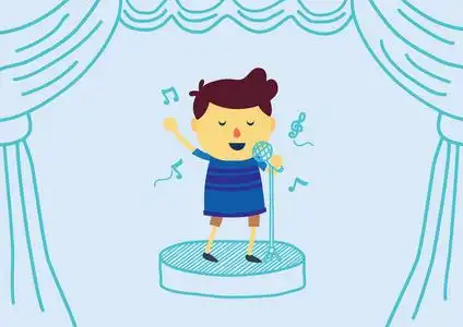 麦克风卡通图片-麦克风卡通素材-麦克风卡通插画-摄图新视界