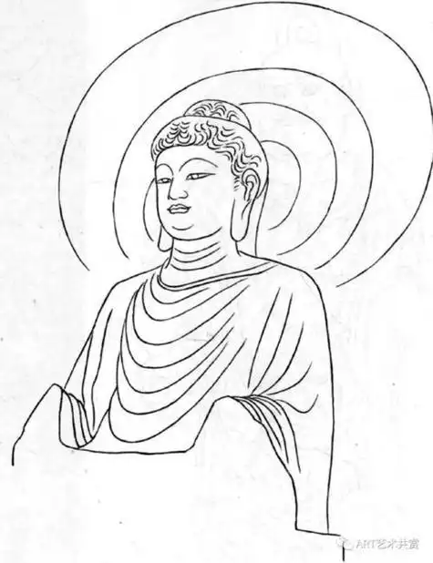 龙门石窟风景区简笔画