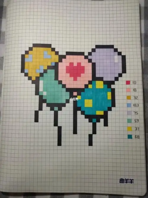临摹@剪西b5网格本#像素画临摹  #爱上像素画