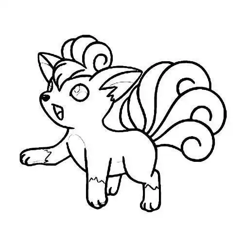 九尾狐简笔画九尾狐简笔画可爱