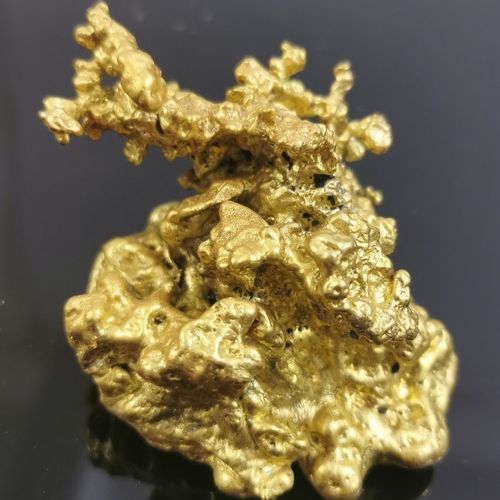 新疆阿尔泰牧民收纯天然狗头金纯金原石小金块金陨石随型稀有金属