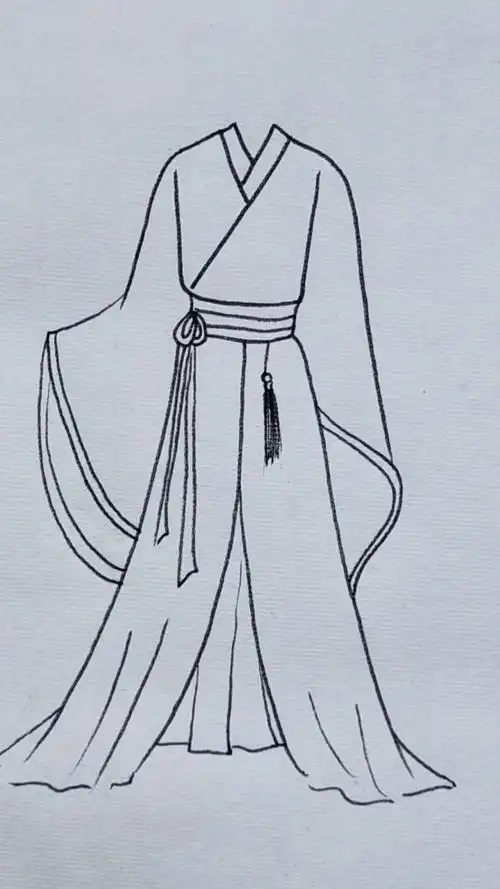 画画原来如此简单画古风男装