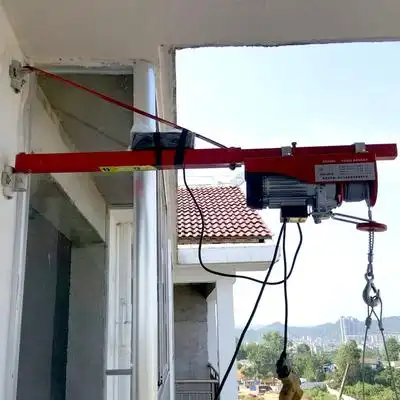 家用简易小型吊机220v电动葫芦升降机室内装修小吊机提升机