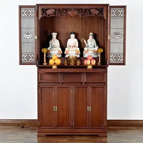 家庭佛台装修效果图 4款家庭佛堂装修效果图-图片大观-奇异网