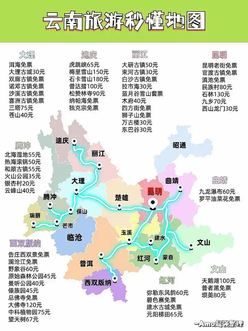 云南旅游攻略| 云南秒懂地图大全 云南旅游攻略|  云南旅游秒懂地图