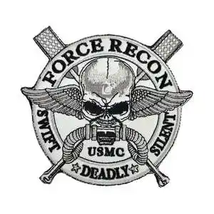 美国海军陆战队刺绣魔术臂章usmc徽章战术士气军事补丁大号布贴