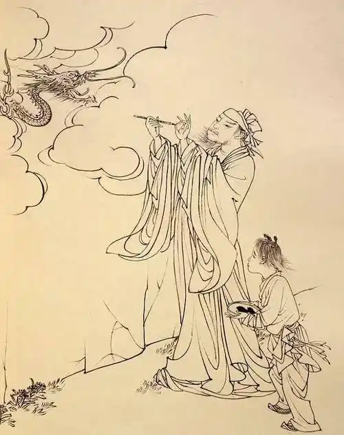 经典白描人物线条画收藏起来慢慢学