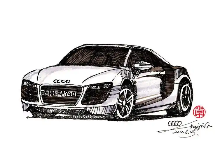 绘车丨轿车速写