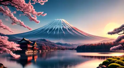 图片ai少女一个人大海安静寂静小女孩山水月亮沙滩波涛背影超大的月亮