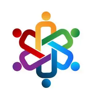 团队合作的概念当代风格矢量平面设计插画孤立的白色背景垂直的布局