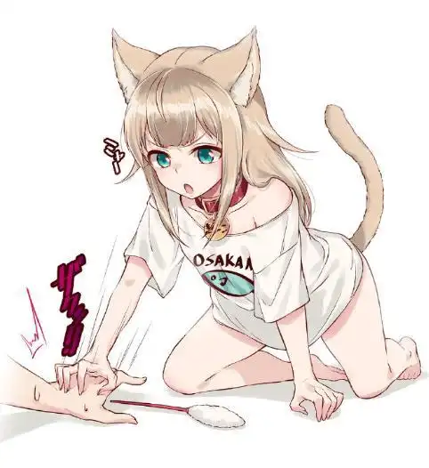 40原老师的萝莉猫娘再次更新逗猫被猫咬什么的简直太真实了