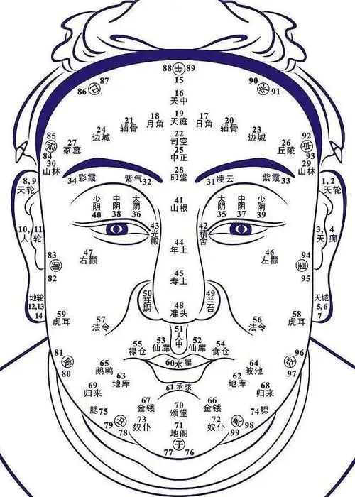 男人面相全解_男人面相大全图解_精品算命网