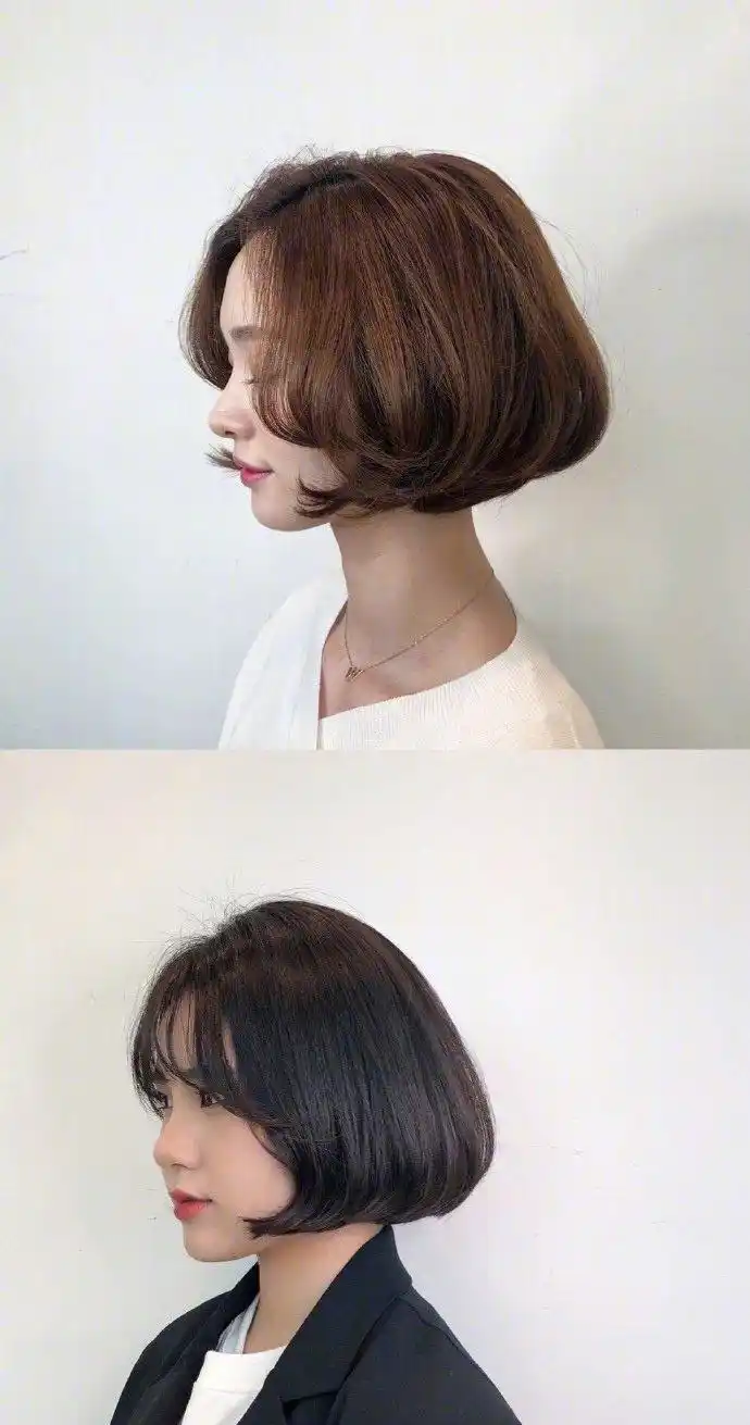 头大脖子粗的女生选择这几款发型一样可以做迷人小女生!