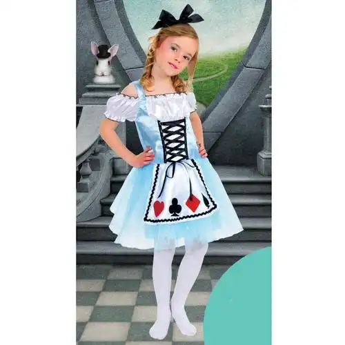 爱丽丝可爱公主连衣裙表演生日派对裙子套装头箍服饰