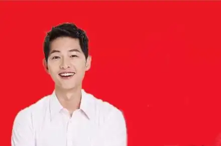 宋仲基红底结婚照模板