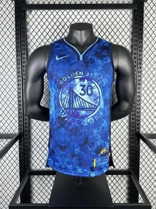 23赛季 荣耀版 勇士队 30号 库里运动休闲篮球服nba球衣-阿里巴巴