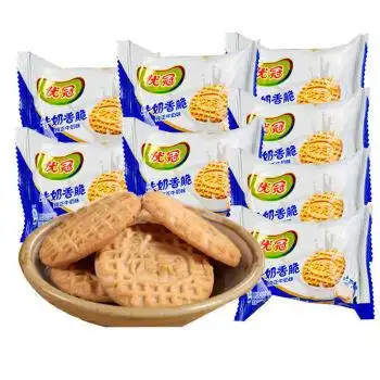 达能优冠牛奶夹心香脆饼干散装多口味礼盒牛奶香脆无夹心1斤约20包