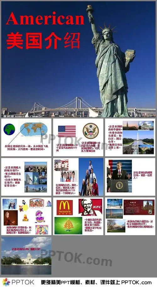 美国介绍课件ppt