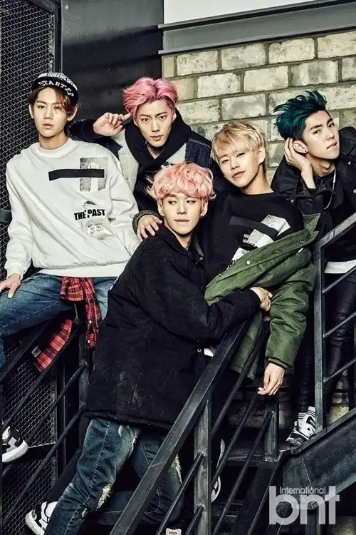 [bnt 明星写真]组合imfact拍写真 五人五色用绚丽抒写青春