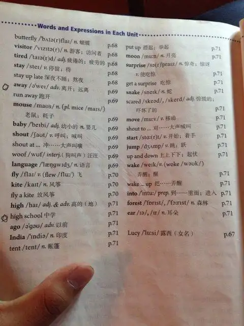 急需初一下学期英语下册第12单元单词