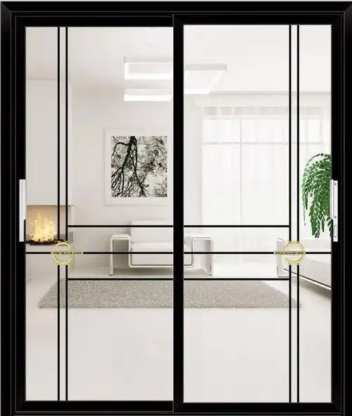 移门细框推拉门阳台推拉卫生间隔断厨房双层钢化玻璃移门