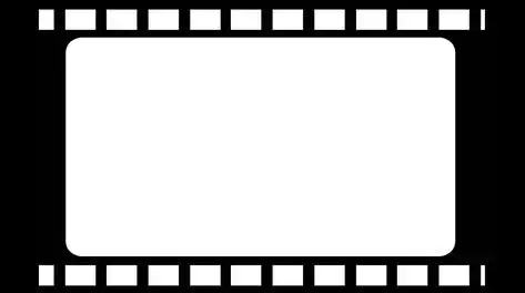 电影胶片方形边框相框照片视频边框