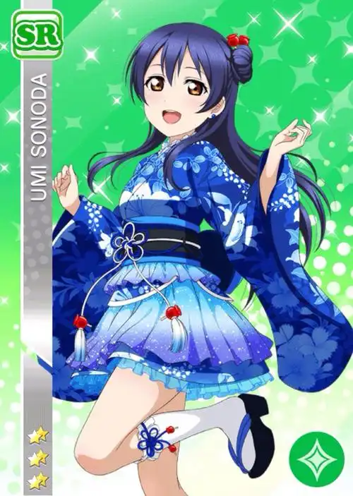 lovelive活动卡sr夏祭浴衣觉醒海未真姬和服cos极乐净土宅舞衣服