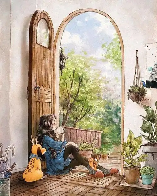 独处的喜悦与美好 - 韩国插画师的浪漫插画