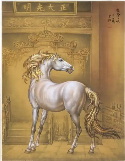 当代著名画家-田书翰画《马》