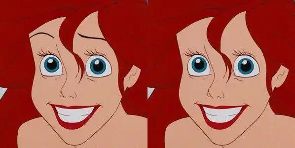 毁童年迪士尼公主被ps成丑八怪