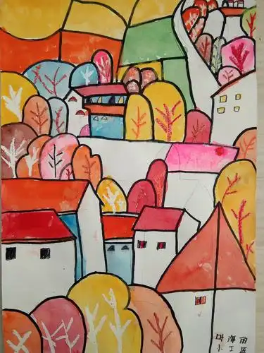 其它 周末美术课点评 写美篇提高班 主题:《秋天》水彩临摹 教学目的