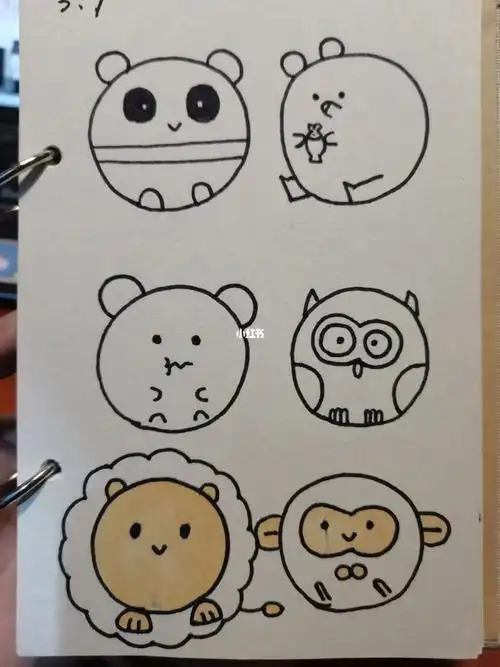 圆形创意简笔画教案