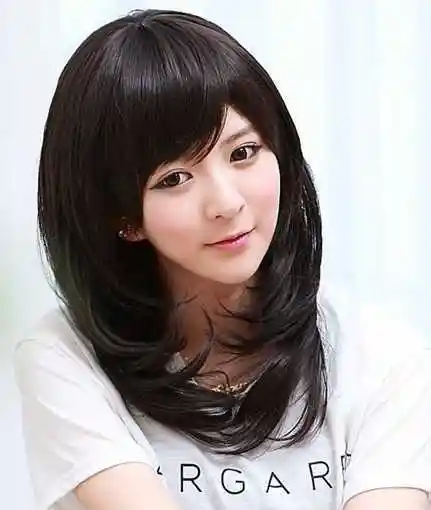 中长发发型好看女生中长波波头发型