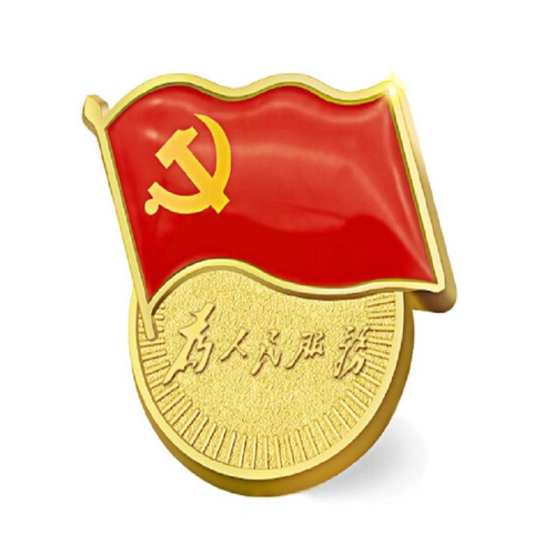 别针款党徽胸章带字党徽为人民服务党徽50个装