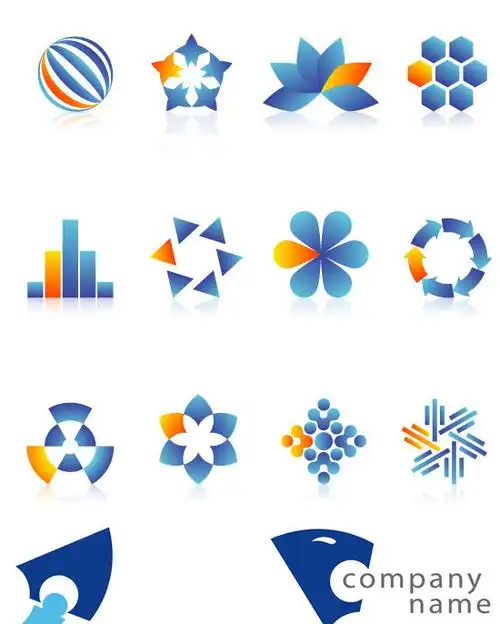 双色图案公司logo